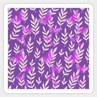 Lavender Butterfly Sticker